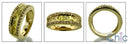 Wedding Canary Princess Channel Yellow Gold Cubic Zirconia CZ Band