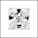 2 Ct Princess Square Cubic Zirconia CZ Loose stone
