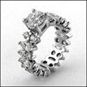 Eternity 1 Ct Round Center Marquise Eterntiy Cubic Zirconia Cz Ring