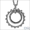 Cubic Zirconia Cz Sun Eternity Circle 1 Ct Pendant