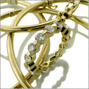 Eternity 3 Ct Round Share Prong Cubic Zirconia 14K Gold Ring