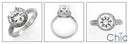 Estate 2 Ct Round Center Antique Style Pave Cubic Zirconia Cz Ring