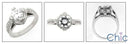 Vintage Style 1.25 Round Diamond Cubic Zirconia Cz Ring