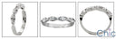Marquise Cubic Zirconia Wedding 1 Carat Total Band 14K White Gold