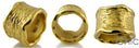 Wedding 22K Yellow Gold Pinky Cubic Zirconia CZ Band 