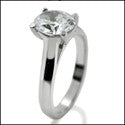 Solitaire 1.5 Ct Oval 4 Prong Cubic Zirconia Cz Ring