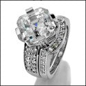 Matching Set 4 Ct Asscher Ct wedding Cubic Zirconia Cz Ring