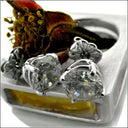 2 Ct Round Basket Set Cubic Zirconia CZ Earrings