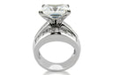 Engagement 6 Ct Princess Center Channel Princess Cubic Zirconia Cz Ring