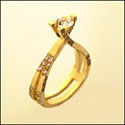 Anniversary Round 1 Ct 3 Prong Cubic Zirconia Cz Ring