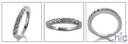 Wedding .50 TCW Channel Set Round Cubic Zirconia CZ Band