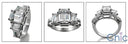 Engagement 3 Emerald Baguettes Cubic Zirconia Cz Ring