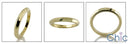 Plain Wedding 2.5 MM Knife Edge Wedding Cubic Zirconia CZ Band 