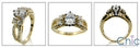Engagement 1.5 Ct Oval Yellow Gold Shank Cubic Zirconia Cz Ring
