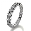 Eternity 1.5 TCW ROUND Cubic Zirconia Cz Ring