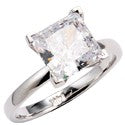 Solitaire 2.5 Princess 2.5MM Cubic Zirconia Cz Ring