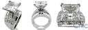 Engagement 6 Ct Princess Center Channel Princess Cubic Zirconia Cz Ring