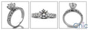 Engagement Finest Quality Round CZ Set in 6 Prongs Cubic Zirconia Cz Ring