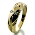 Mens .15 TCW Princess Channel Cubic Zirconia CZ Wedding Band
