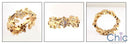 Eternity Flower And Leaves Pave set Cubic Zirconia Wedding Band 14k Gold