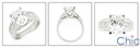 Engagement 4 Ct Oval Center Channel Princess Cubic Zirconia Cz Ring