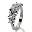 Anniversary Round 0.75 Ct 5 Sonte Cubic Zirconia Cz Ring