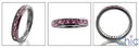 Eternity 1.5 TCW Pink Princess Channel Cubic Zirconia Cz Ring