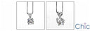 Cubic Zirconia Cz .75 Round Basket Pendant