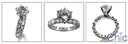 Eternity 1.5 Center Round Eternity Shank Cubic Zirconia Cz Ring