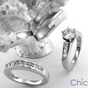 Wedding .80 Ct Channel set Princess Cubic Zirconia CZ Band