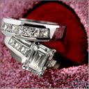 Wedding 1 Ct Princess in Channel Cubic Zirconia CZ Band 