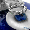 Wedding Baguette anb Round Stone Combination Cubic Zirconia CZ Band 