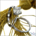 Solitaire 1.5 Asscher Solitaire in 4 Prongs Cubic Zirconia Cz Ring