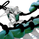 Solitaire 1.5 Princess V Prong Heavy Cubic Zirconia Cz Ring