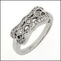 Anniversary 0.50 TCW Pave Set Cubic Zirconia Cz Ring
