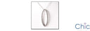 Cubic Zirconia Cz Oval Shaped Halo Pendant