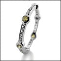 Eternity 0.55 Canary Bezel Ct Pave Stackable Cubic Zirconia Cz Ring