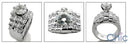 Engagement 2 Ct Brilliant Center Channel Princess Wide Shank Cubic Zirconia Cz Ring