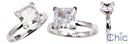 Solitaire 2.5 Princess 2.5MM Cubic Zirconia Cz Ring