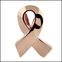 Cubic Zirconia Cz Ribbon Rose gold Pendant