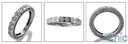 Eternity 1.25 Round in PaveAll Around Cubic Zirconia Cz Ring