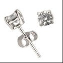 2 Ct Round Basket Set Cubic Zirconia CZ Earrings