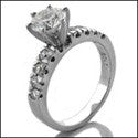 Engagement Finest Quality Round CZ Set in 6 Prongs Cubic Zirconia Cz Ring