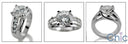 Engagement 2.5 Round Lucida Channel d Cubic Zirconia Cz Ring