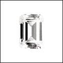 1.5 Ct Emerald Step Cubic Zirconia CZ Loose stone