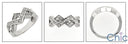 Fine Jewelry .50 TCW Round in Pave Cubic Zirconia Cz Ring