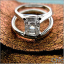 Solitaire 1.5 Radiant 4 Prong Plain Cubic Zirconia 14K Ring
