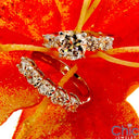 Estate Round 1 Ct 4 Prongs Share Prong Cubic Zirconia Cz Ring