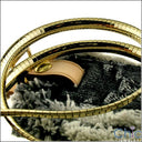 Cubic Zirconia Cz Omega Yellow Gold Plain Necklace
