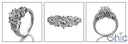 Engagement 1 Ct Center Round 6 Prongs Cubic Zirconia Cz Ring